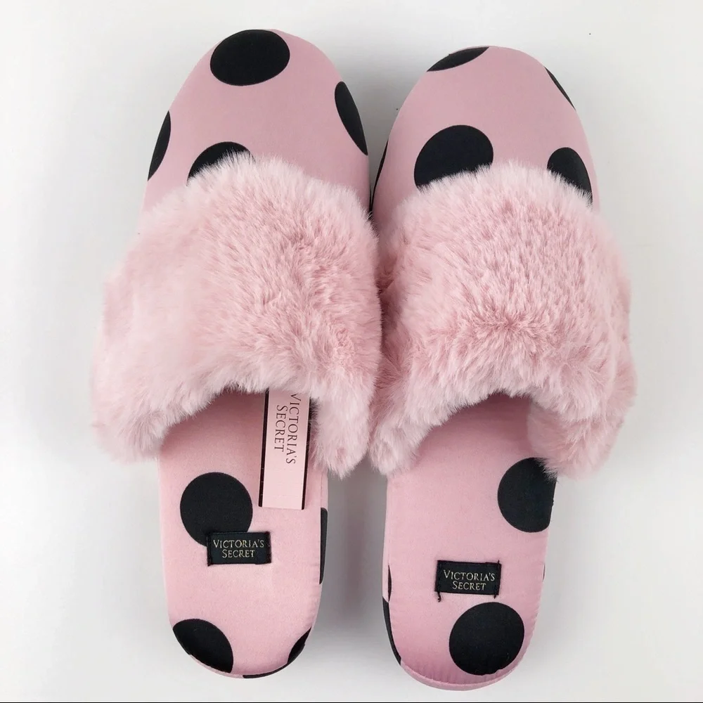 VICTORIA'S SECRET Polka dots Satin Slippers - Picture 4 of 8